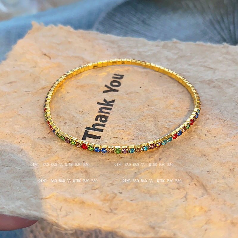 Wholesale titanium steel female niche all-match light luxury high-end lovers bracelet